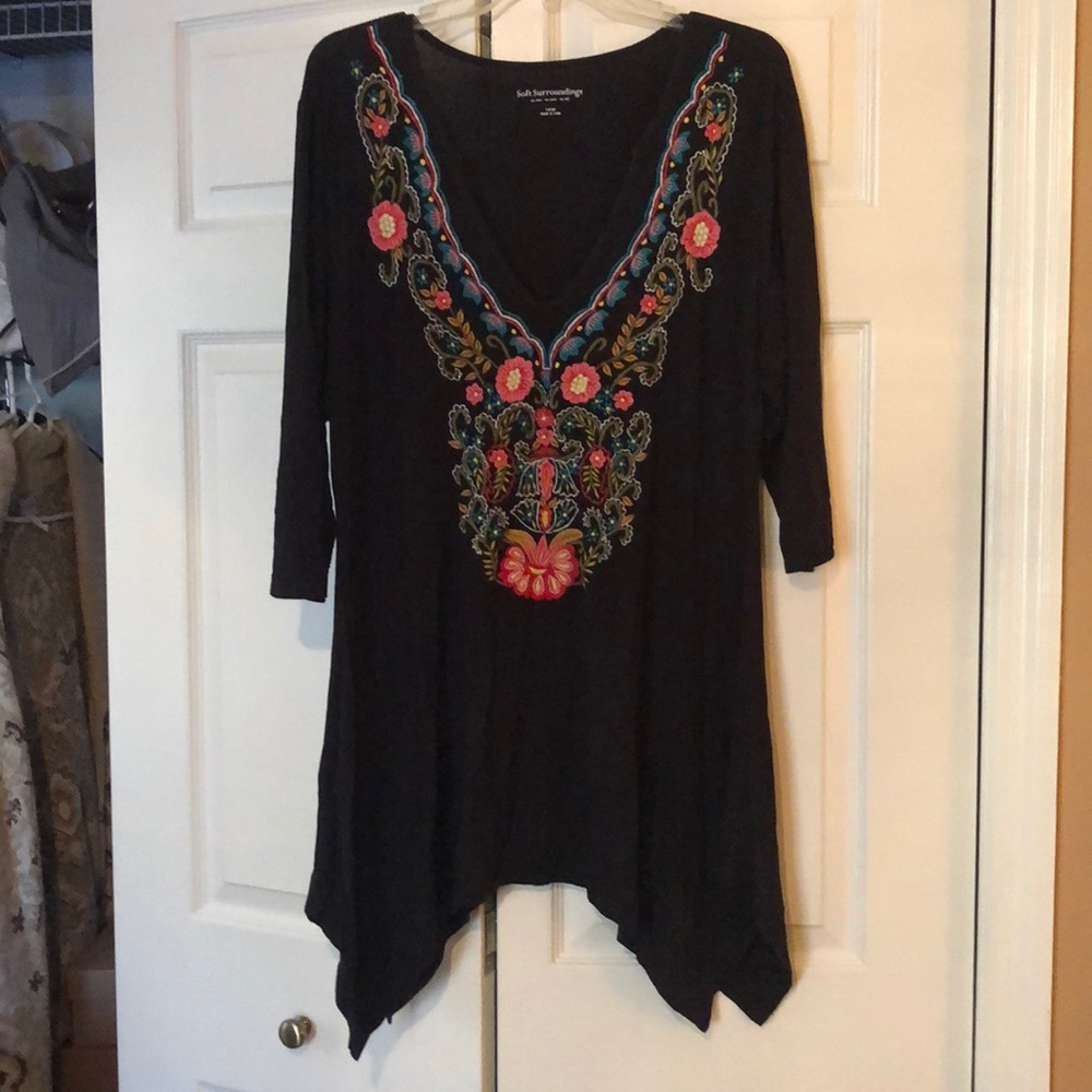 Soft Surroundings Embroidered Tunic